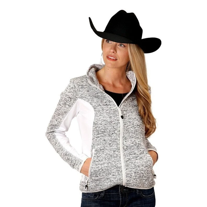 Roper Western Jacket Womens Logo Patch Cream 03-098-0794-6159 WH