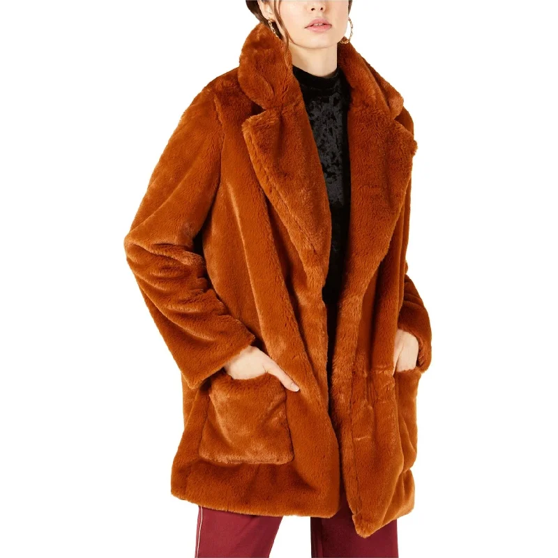 Sage The Label Womens Faux Fur Coat