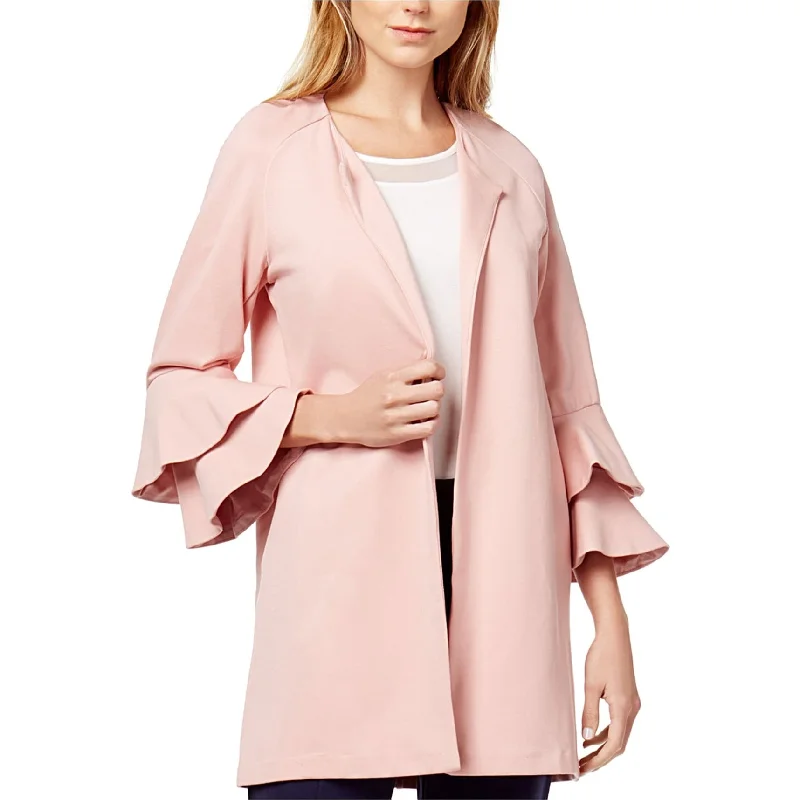 Kensie Womens Bell Sleeve Ponte Jacket