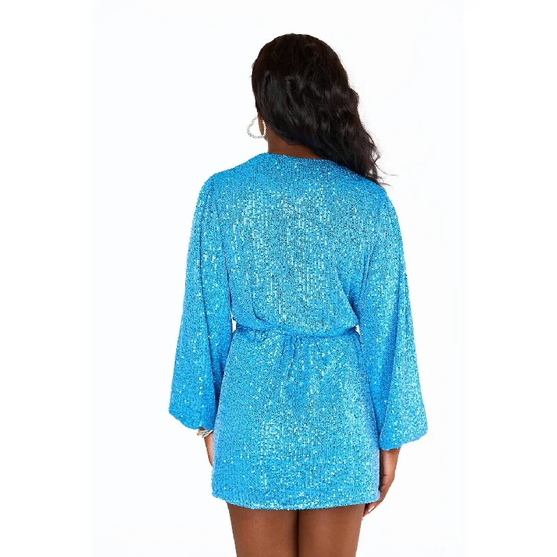 Buddylove - Adeline Sequin Wrap Dress