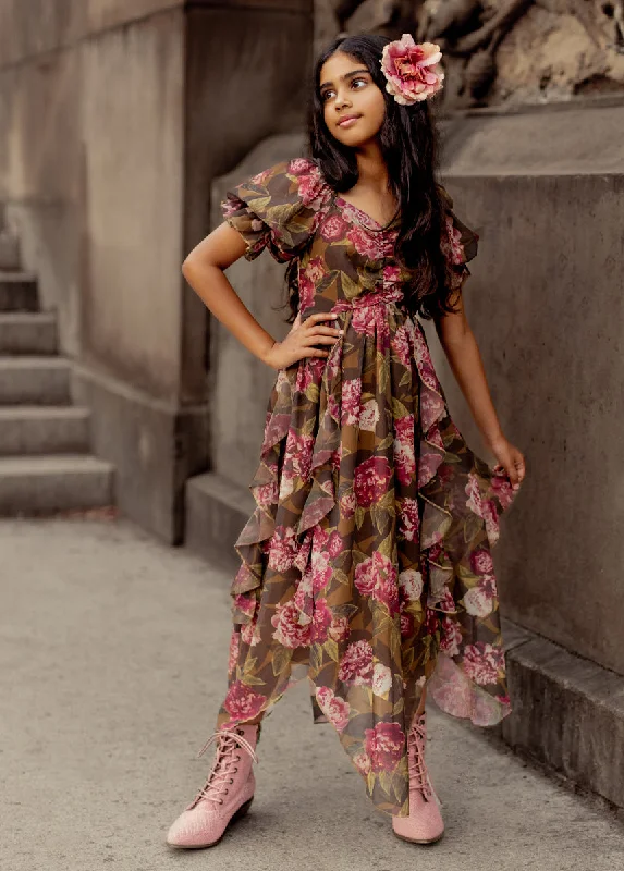 Kayden Dress in Bistre Floral