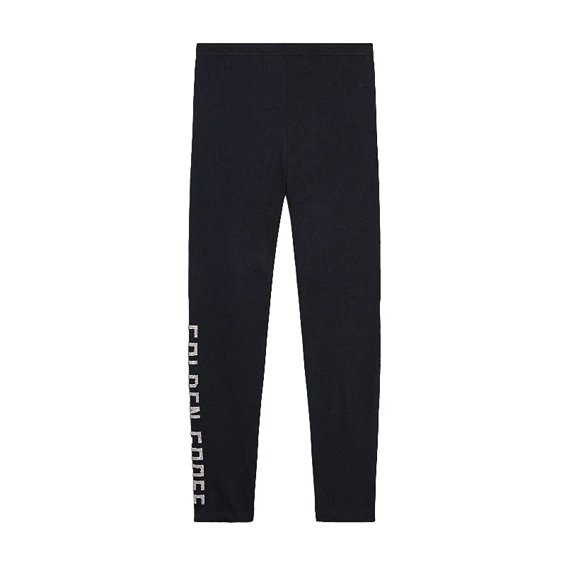 Black Logo Leggings