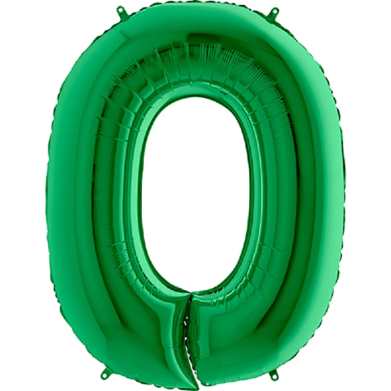 40 inch NUMBER 0 - METALLIC GREEN