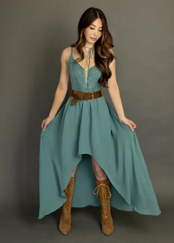 Holland Dress in Dusty Teal