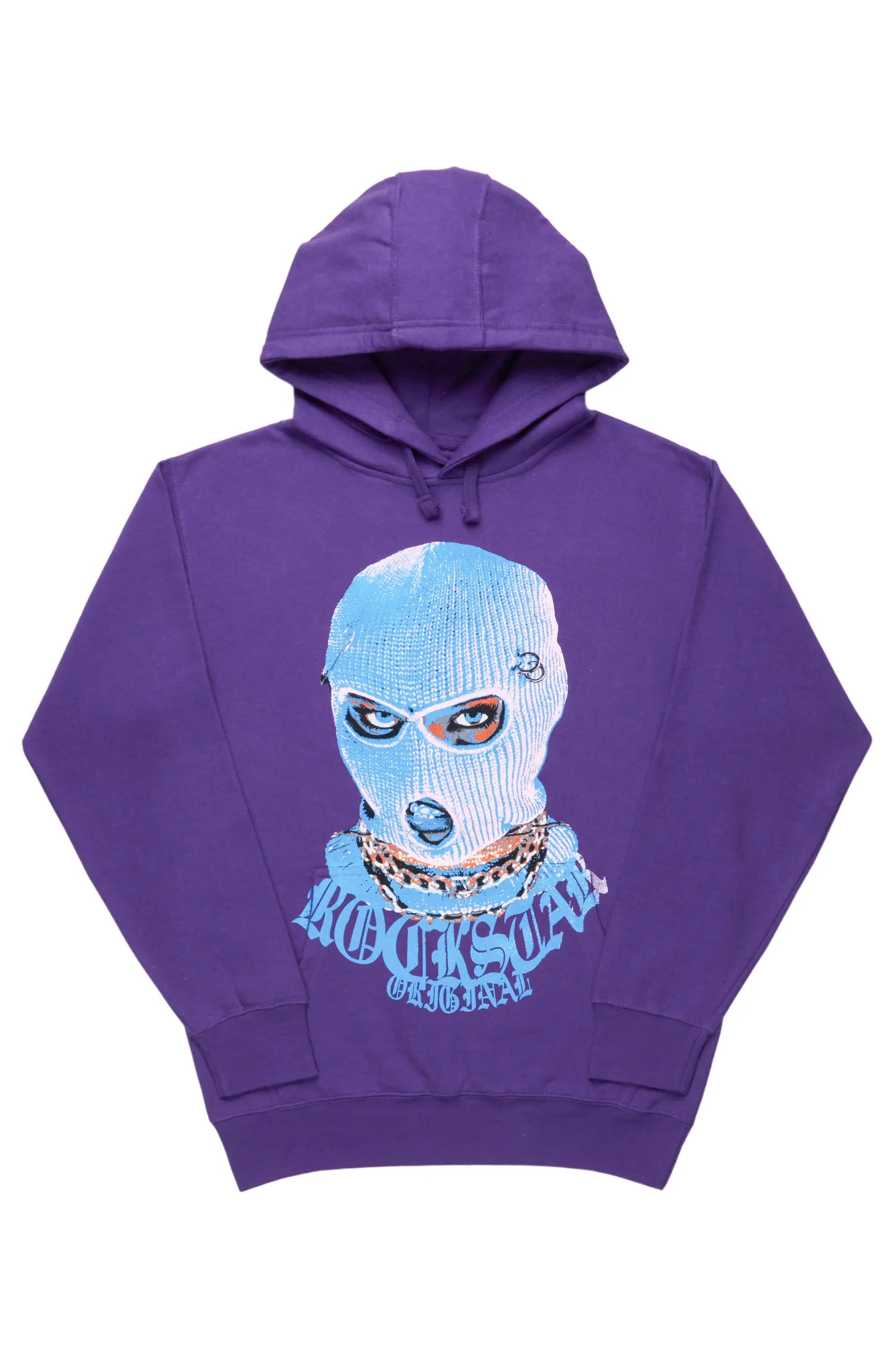 Murdra Purple Graphic Hoodie