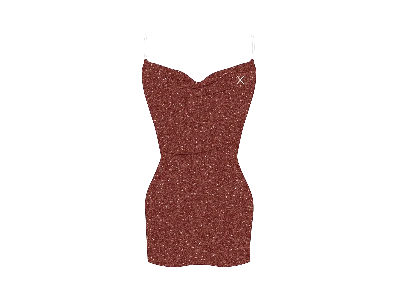 Rust Shimmer Pool Dress