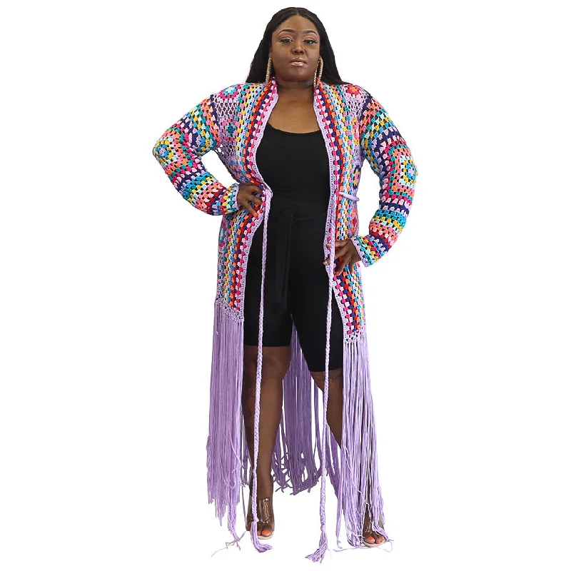 Love this Fringe Duster, Lilac, Black, Red