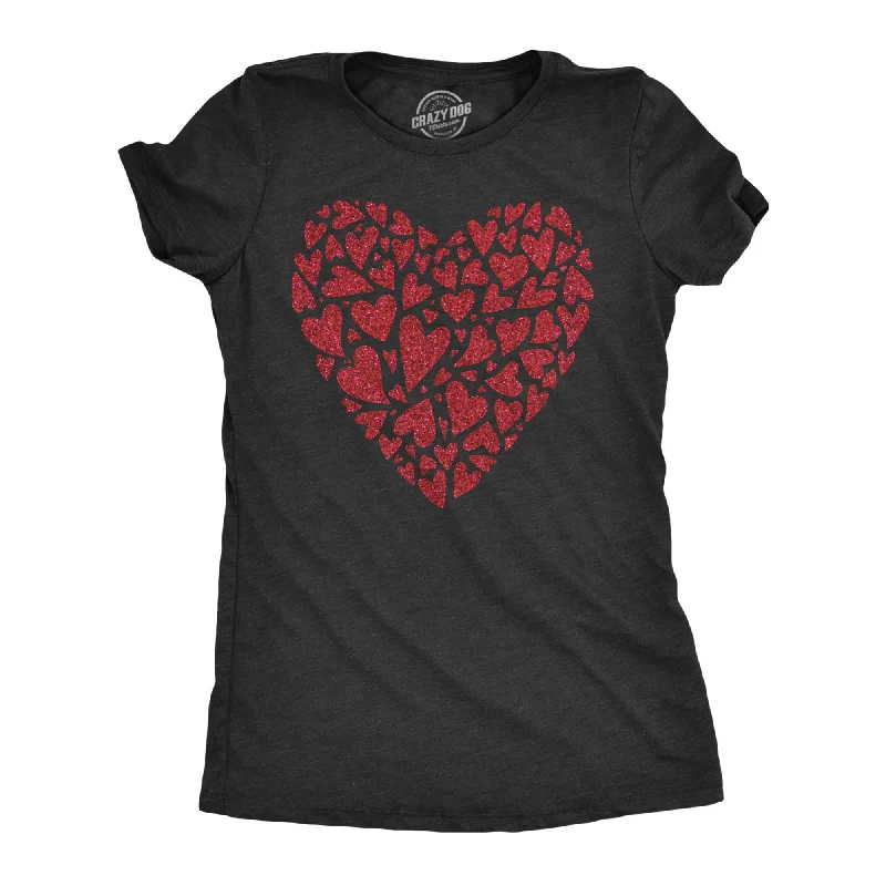 Glitter Heart Women's T Shirt