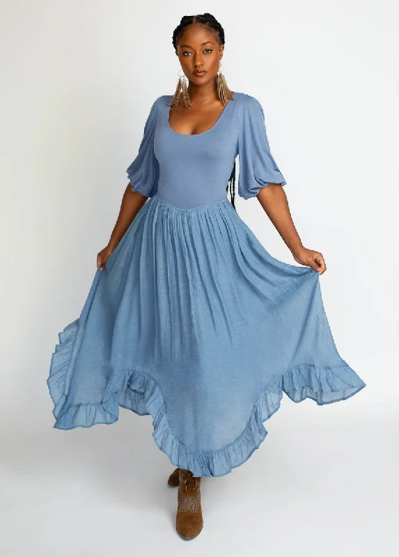 Kamina Dress in Cornflower