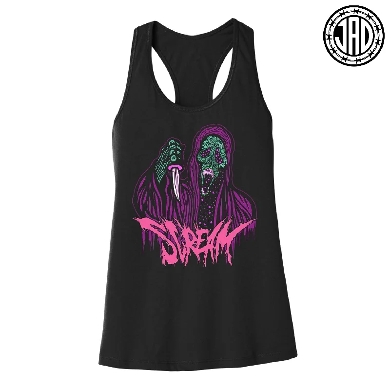 Black Scream Ghoul - Women's Racerback Tank