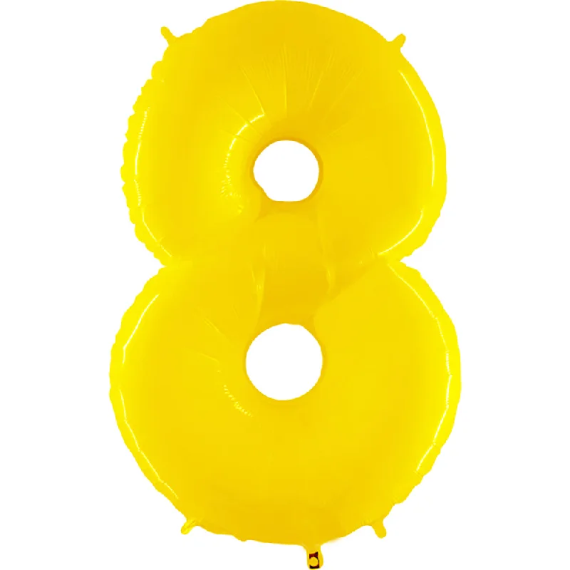 40 inch NUMBER 8 - YELLOW