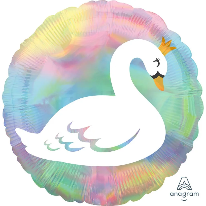 18 inch IRIDESCENT PASTEL SWAN