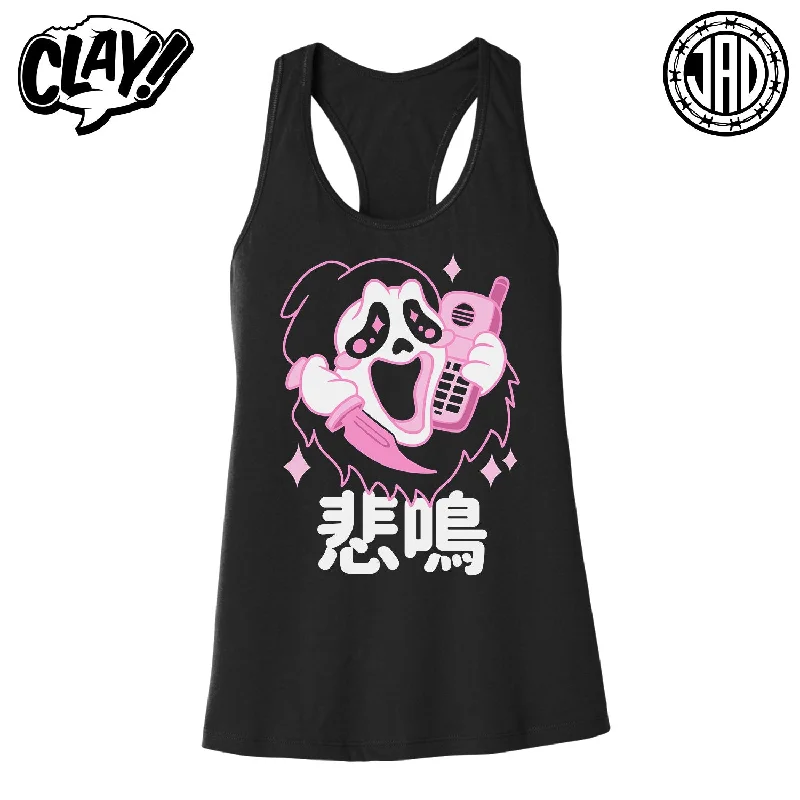 Kawaii Ghost - Women's Racerback Tank