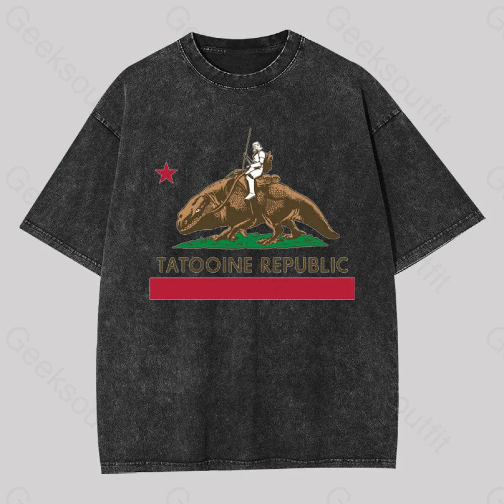 The State Republic Washed T-shirt