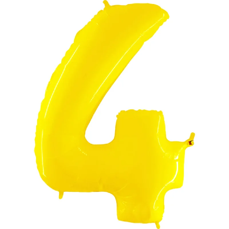 40 inch NUMBER 4 - YELLOW