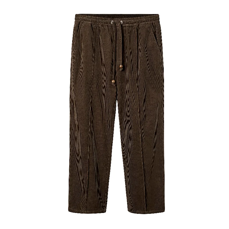 Easy-Going Pants (Brown Corduroy)