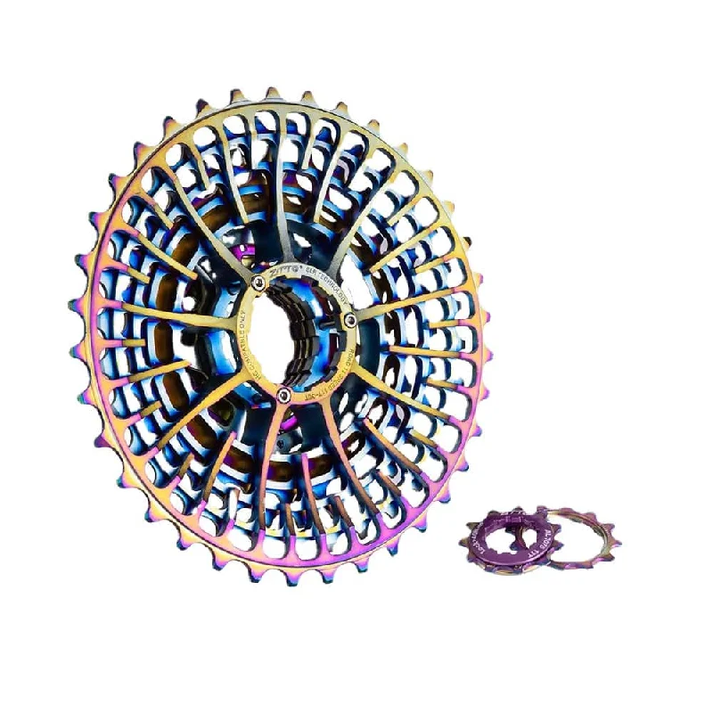 ZTTO Gravel Bike 11 Speed 11-36T UltraLight Cassette Road Bicycle Sprocket Colorful 11Speed 34T Rainbow K7 11v 32T 11-28T 105