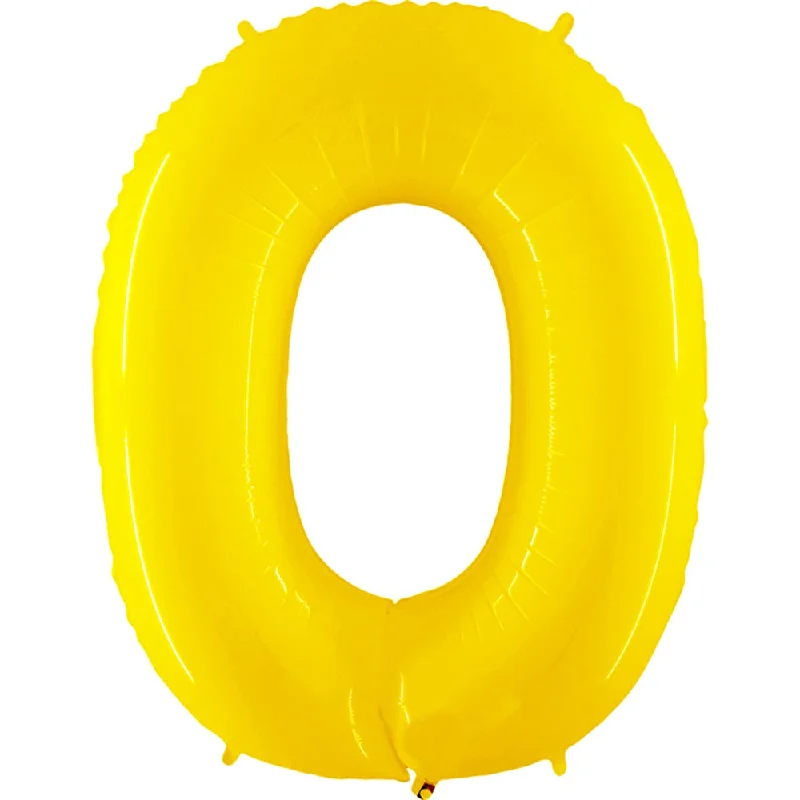 40 inch NUMBER 0 - YELLOW