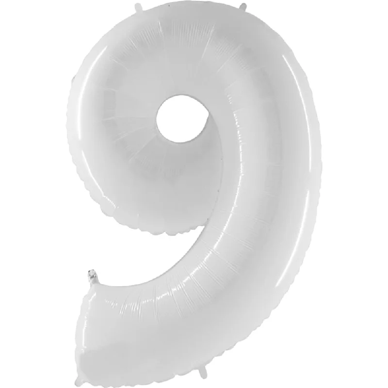 40 inch NUMBER 9 - WHITE