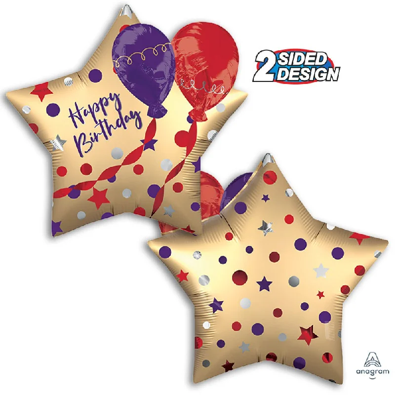 28 inch SATIN BIRTHDAY BALLOONS