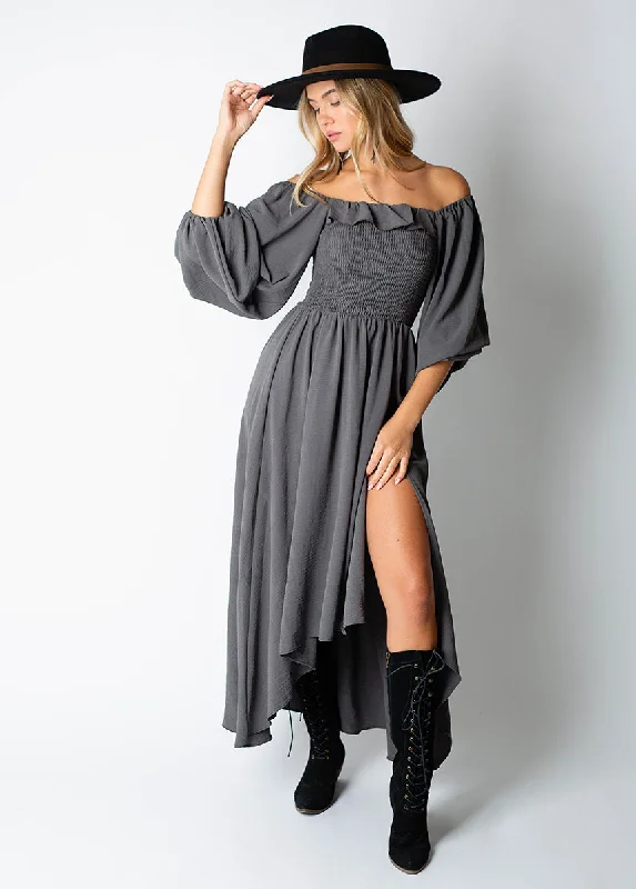 Odette Dress in Gray