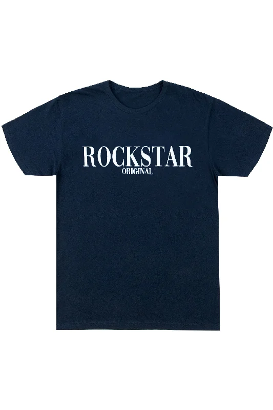 Octavio Printed T-Shirt- Navy