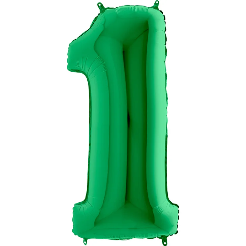 40 inch NUMBER 1 - METALLIC GREEN