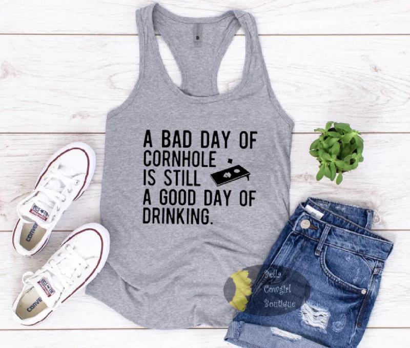 Cornhole Drinking Women's Tank Top