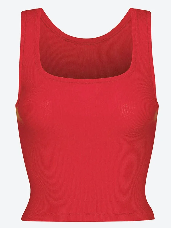 Cotton rib tank top