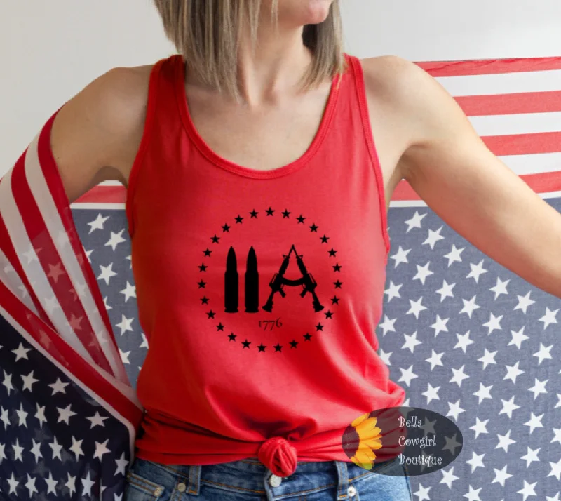 Second Amendment American 1776 Patriotic Women's Tank Top