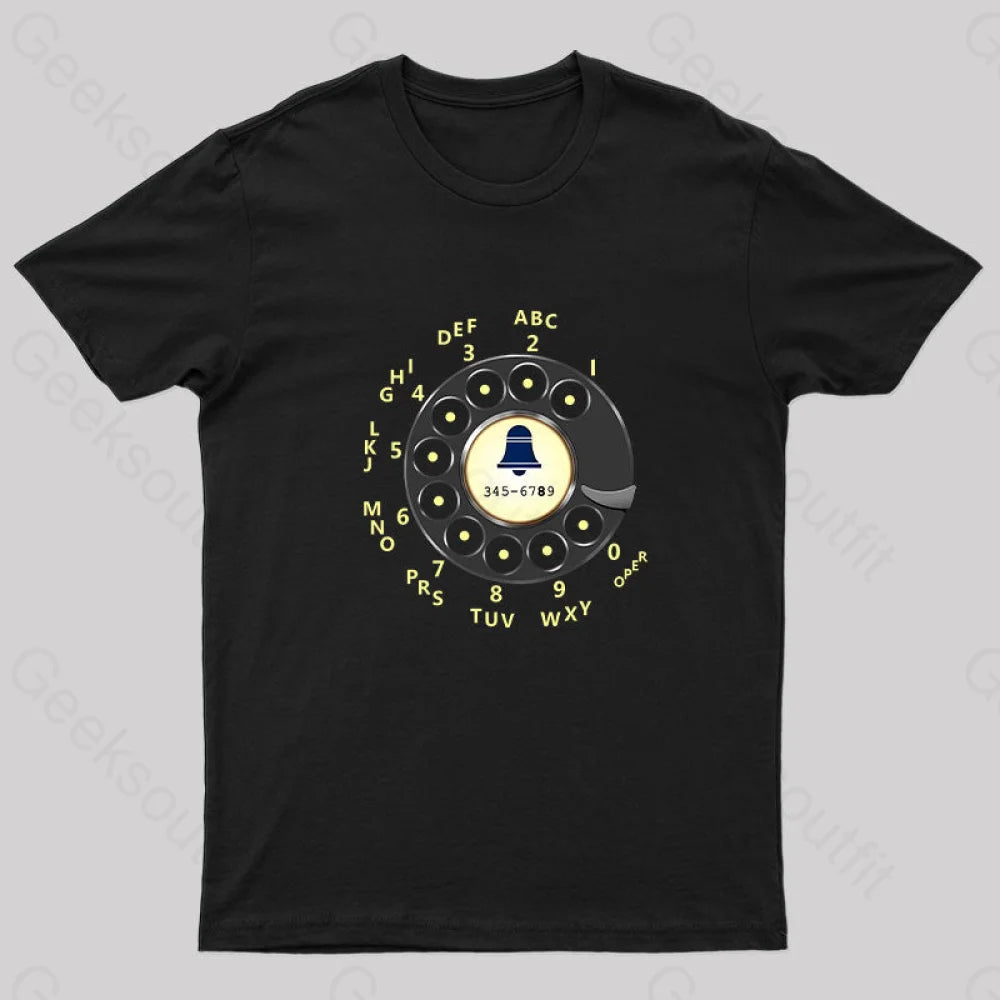 Retro Rotary Dial Nerd T-Shirt