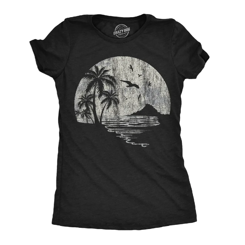 Moon Beach Women's T Shirt