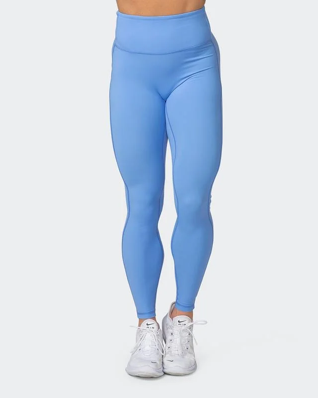 Zero Rise Ankle Length Leggings - Arctic Blue