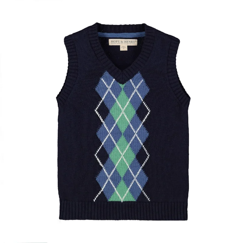 V-Neck Organic Sweater Vest - Baby