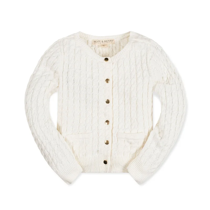 Classic Cable Organic Cardigan - Baby