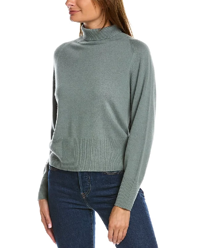 Vince Raglan Turtleneck Wool & Cashmere-Blend Sweater