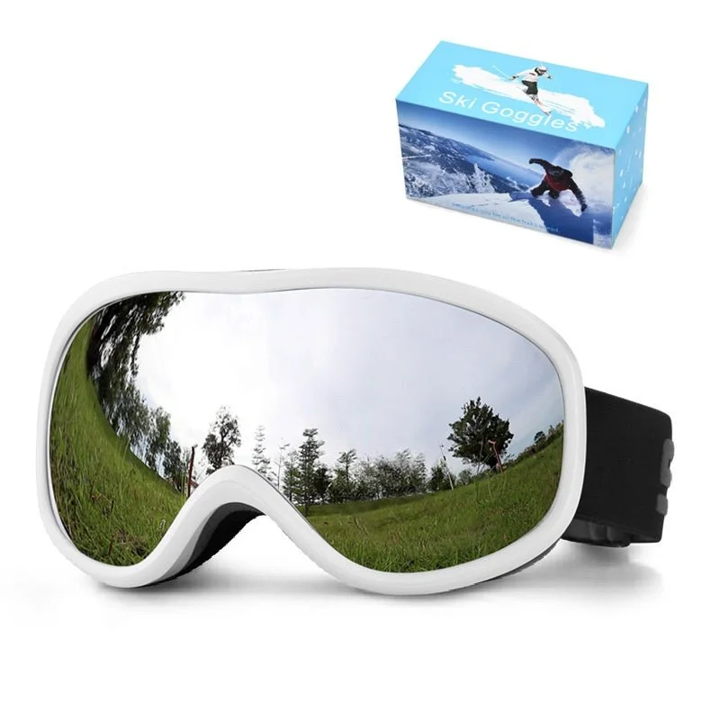 Men's & Women's Outdoor Ski Goggles with Anti-Fog, Windproof & Double Layer Protection