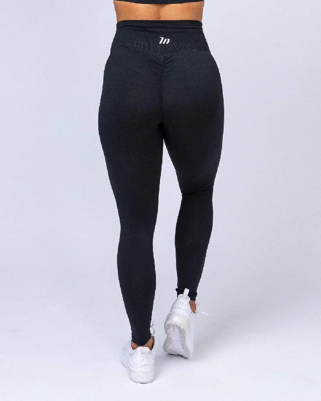 Signature Full Length Scrunch Leggings - Black