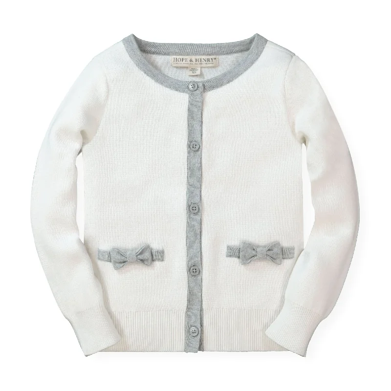 Bow Pocket Cardigan - Baby