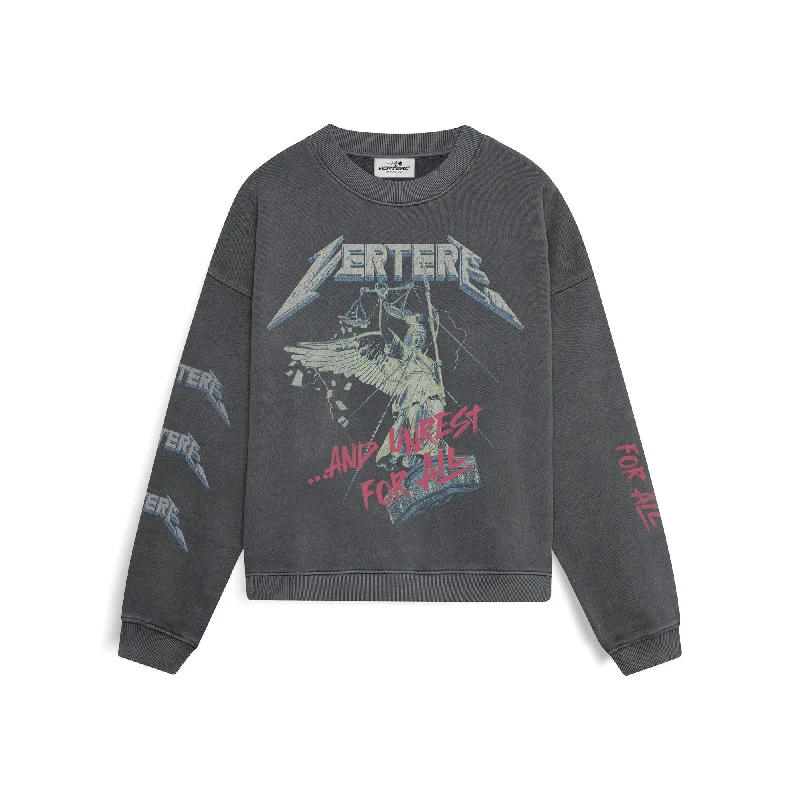 JUSTICE SWEATER - WASHED BLACK