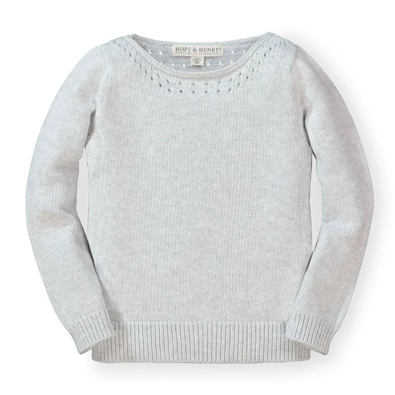 Pointelle Detail Organic Sweater - Baby