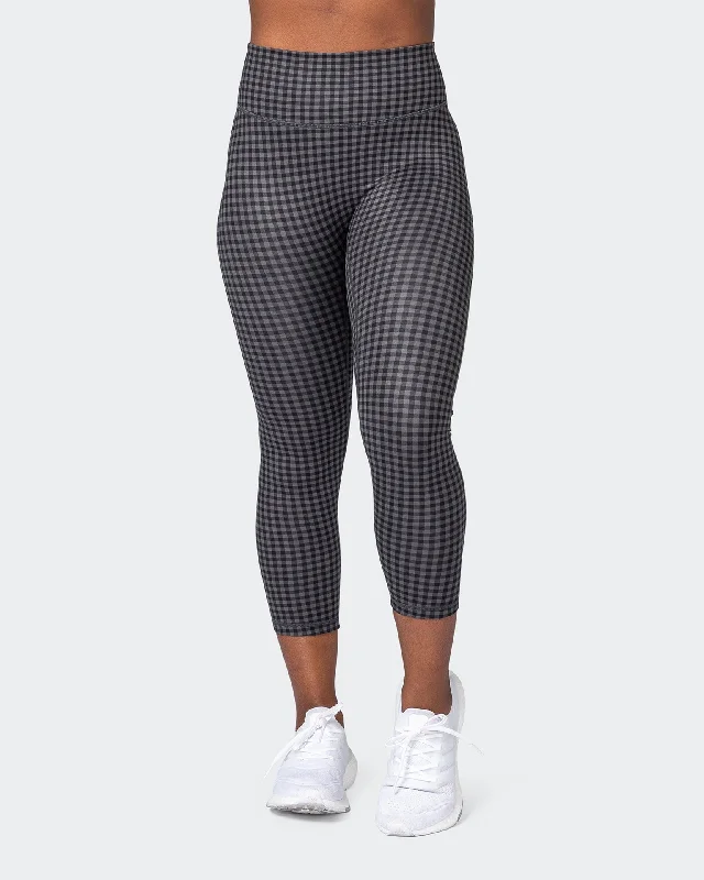 Game Changer Scrunch 7/8 Leggings - Monochrome Check Print