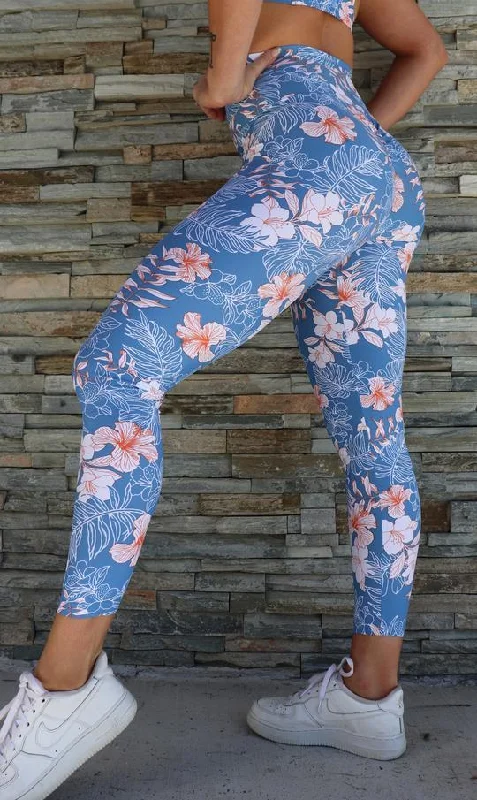 Hibiscus Kiss Scrunch Bum 7/8 Leggings