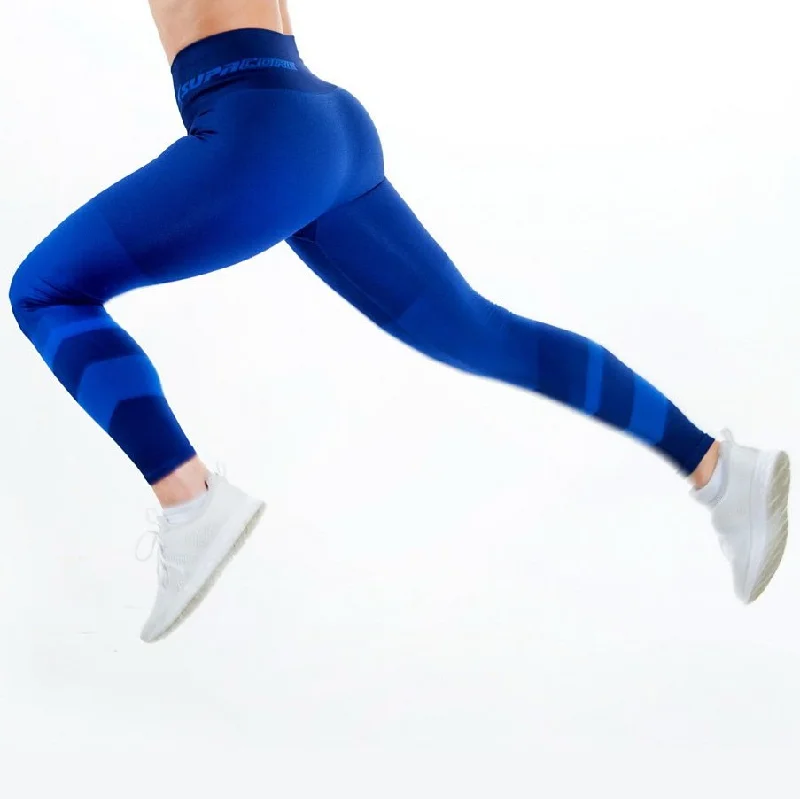 Patented Jacinda Women's CORETECH® Injury Recovery and Postpartum Compression Leggings (Blue)