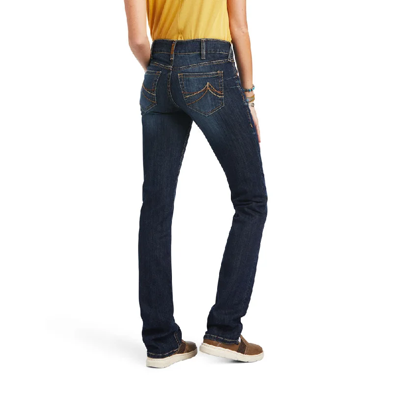 10041060 Ariat Women's Octavia Mid Rise Straight Leg Jean - Burbank