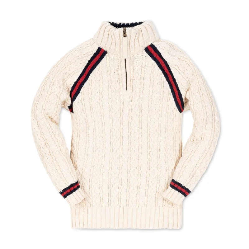 Half Zip Cable Pullover Sweater - Baby