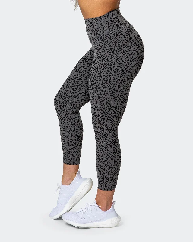 SIGNATURE SCRUNCH 7/8 LEGGINGS Monochrome Mini Cheetah Print